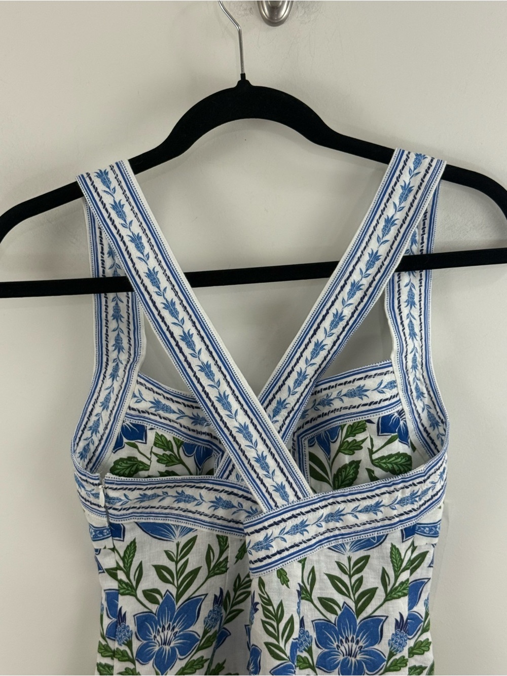 Farm Rio Tropicance Linen Mini Dress Size XS Floral Print Tropical Vacation NWT - Picture 7 of 14